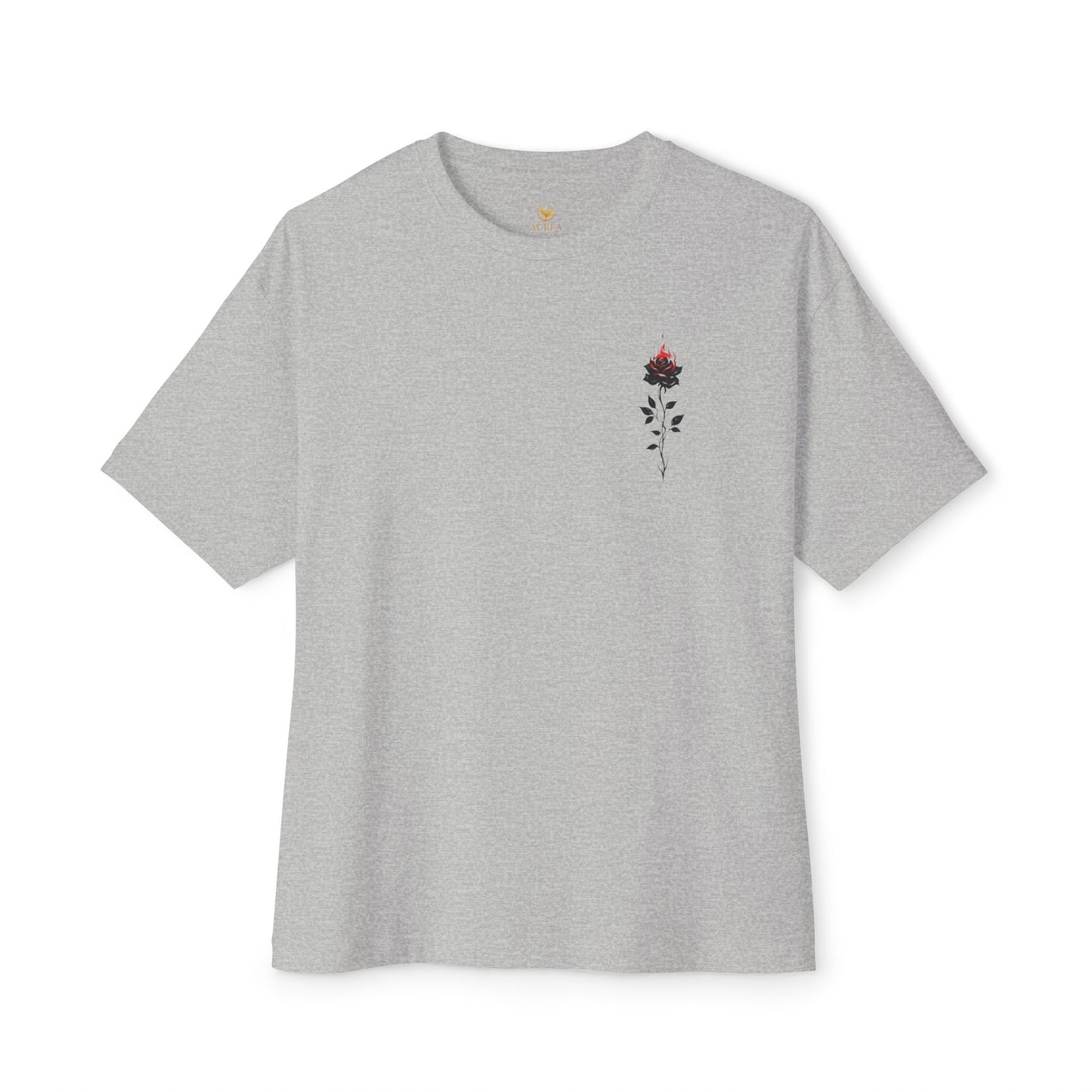Floral Embroidered Oversized Tee | Relaxed Fit Unisex T-Shirt for Casual Outings, Gifts, Birthdays, Summer Vibes, Everyday Wear