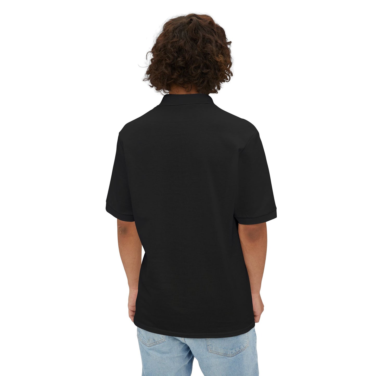 Men's Piqué Polo Shirt with AUREA Design - Casual Style, Gift for Him, Summer Essential, Versatile Wear, Golf or Everyday Use