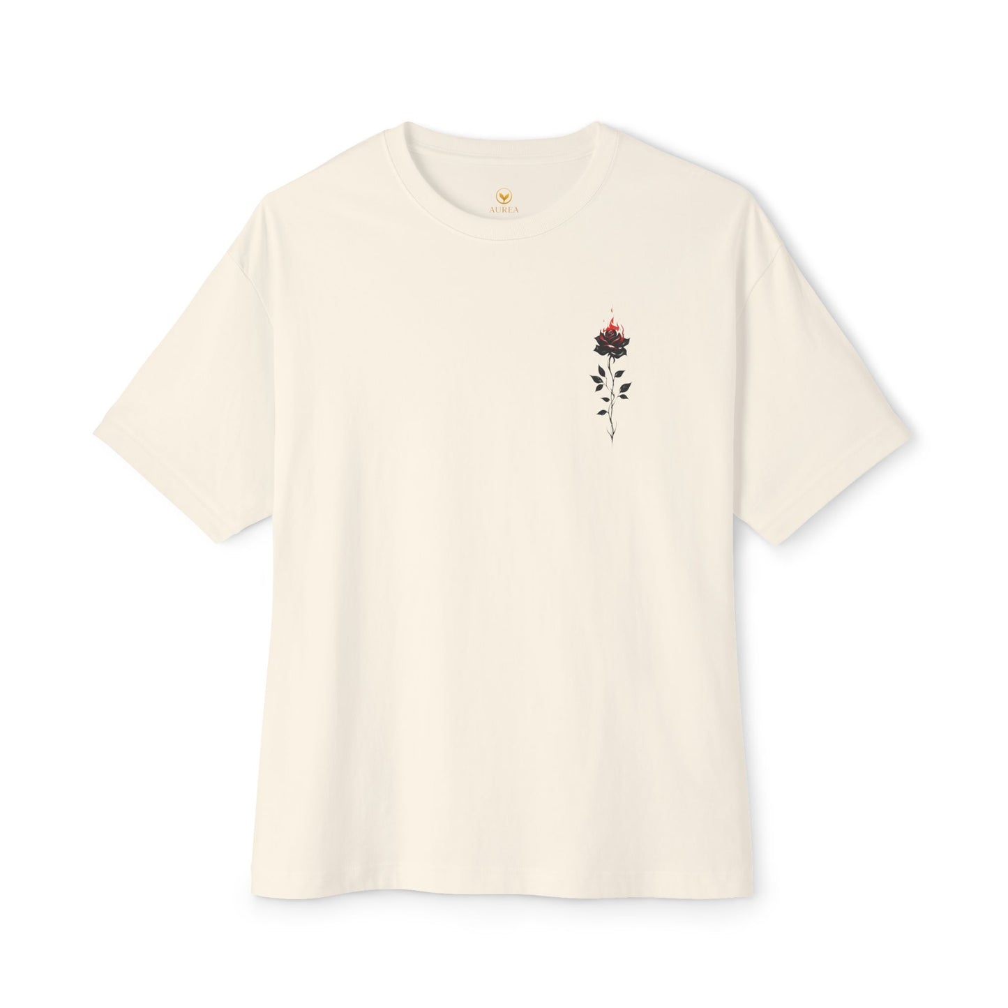 Floral Embroidered Oversized Tee | Relaxed Fit Unisex T-Shirt for Casual Outings, Gifts, Birthdays, Summer Vibes, Everyday Wear
