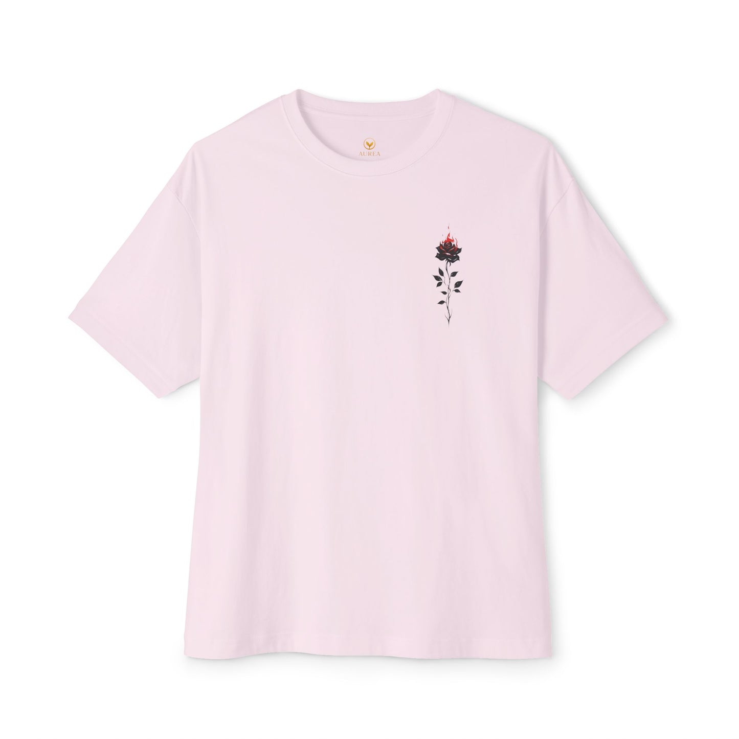 Floral Embroidered Oversized Tee | Relaxed Fit Unisex T-Shirt for Casual Outings, Gifts, Birthdays, Summer Vibes, Everyday Wear