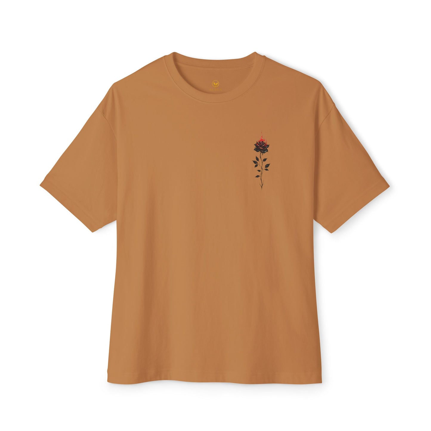 Floral Embroidered Oversized Tee | Relaxed Fit Unisex T-Shirt for Casual Outings, Gifts, Birthdays, Summer Vibes, Everyday Wear