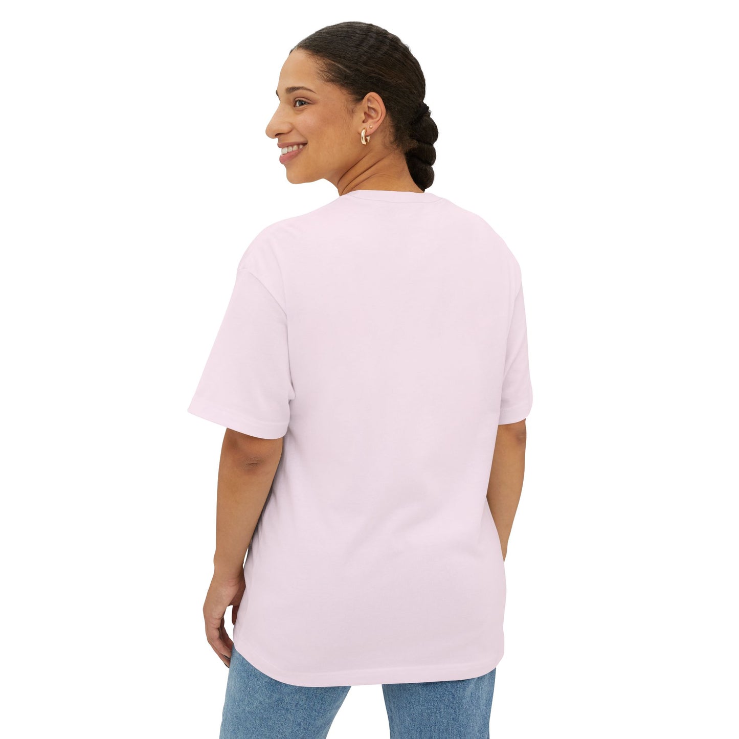 Minimalist Unisex Boxy Tee with Cross Design - Casual Wear, Relaxed Fit, Gifts for Him or Her, Everyday Style, Spiritual Apparel