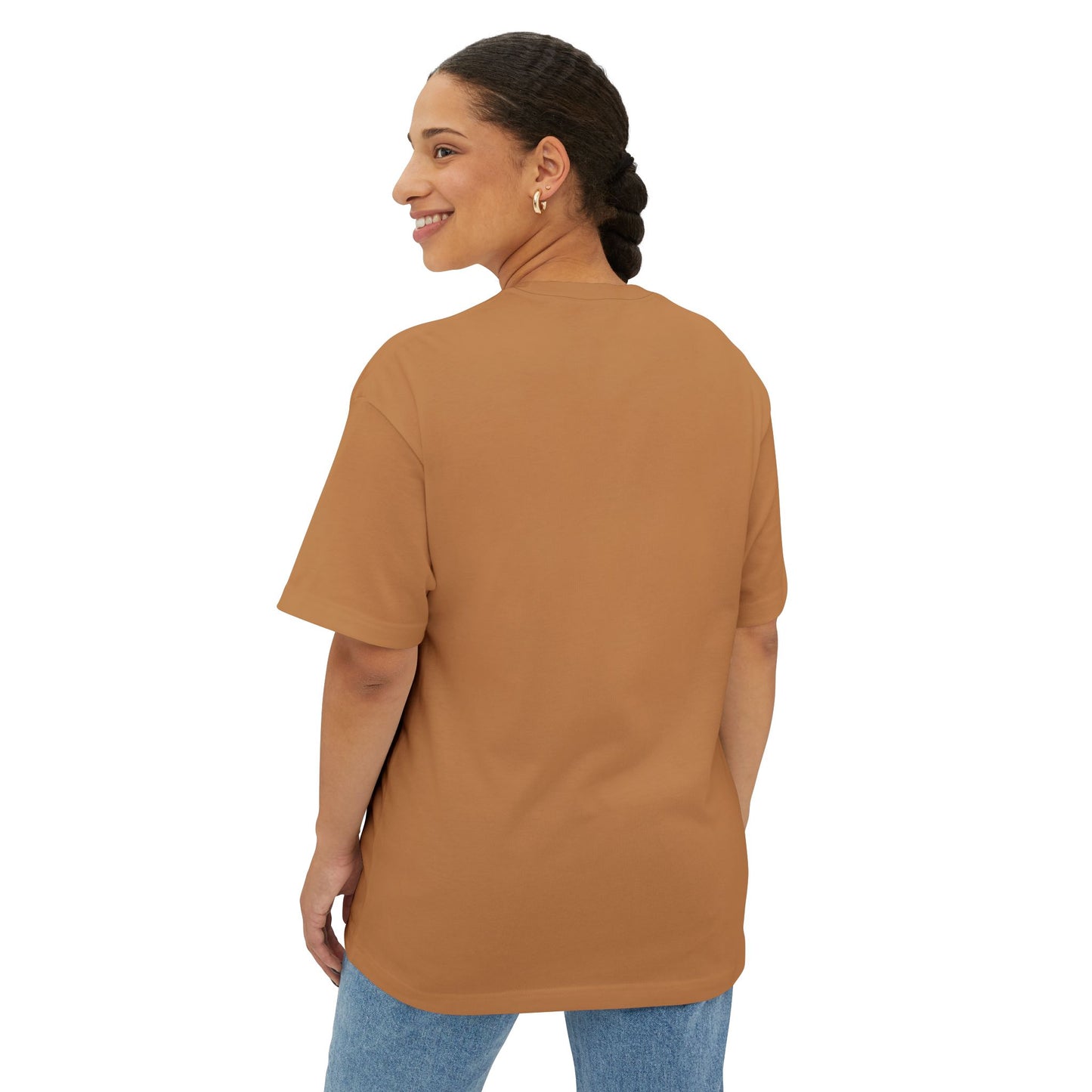 Minimalist Unisex Boxy Tee with Cross Design - Casual Wear, Relaxed Fit, Gifts for Him or Her, Everyday Style, Spiritual Apparel