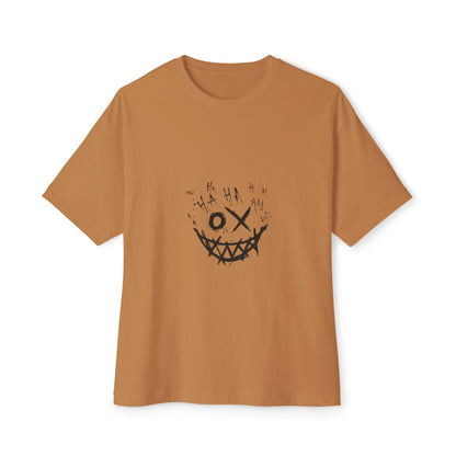 Unisex Oversized Boxy Tee with Playful Graphic, Casual Streetwear Top, Comfortable Daily Wear, Unique Gift Idea, Trendy Apparel