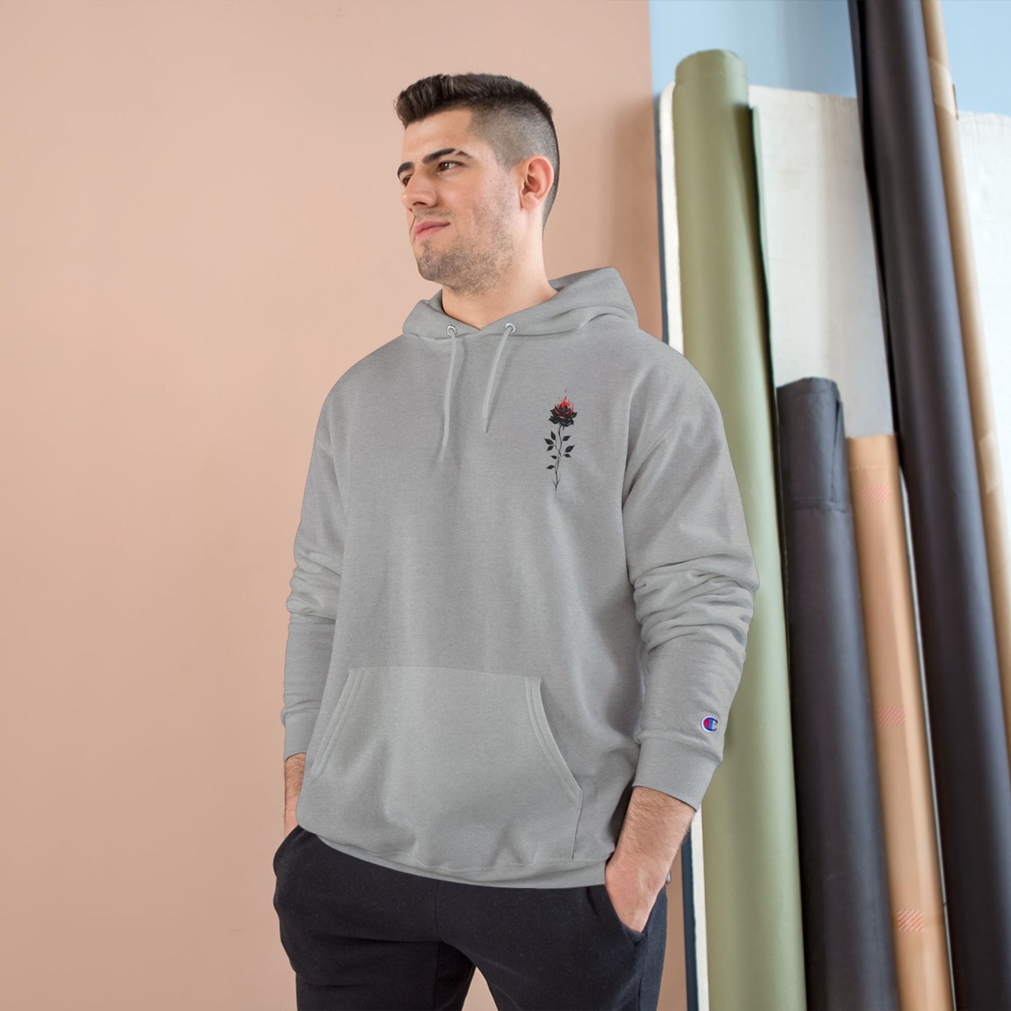 Floral Champion Hoodie | Stylish Comfort, Casual Wear, Gift for Her, Streetwear, Autumn Outfit