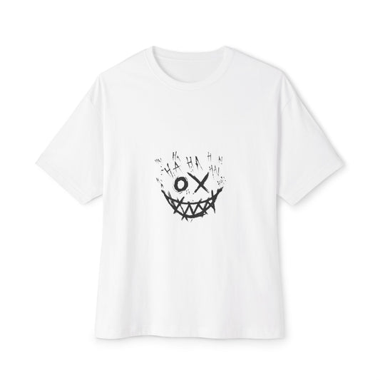 Unisex Oversized Boxy Tee with Playful Graphic, Casual Streetwear Top, Comfortable Daily Wear, Unique Gift Idea, Trendy Apparel