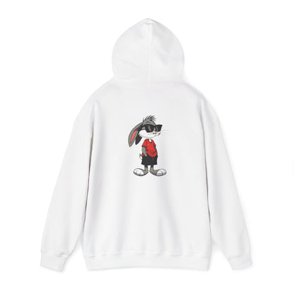 Cool Rabbit Graphic Hoodie for Spring, Stylish Unisex Sweatshirt, Perfect Gift for Birthdays and Holidays, Trendy Streetwear