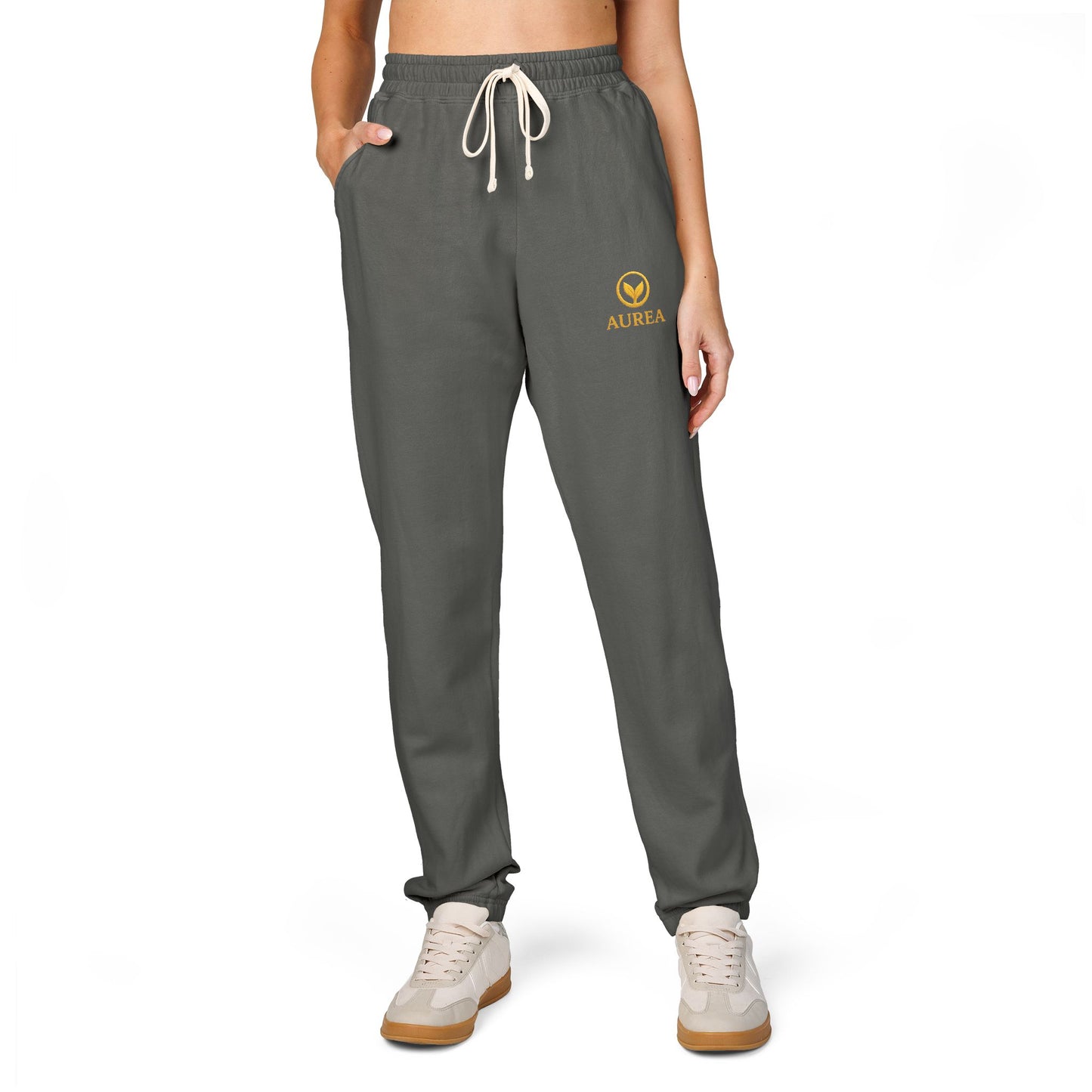 Cozy Unisex Garment-Dyed Fleece Sweatpants, Relaxed Fit Joggers, Comfortable Lounge Pants, Casual Athleisure Wear, Perfect for Home or Gym