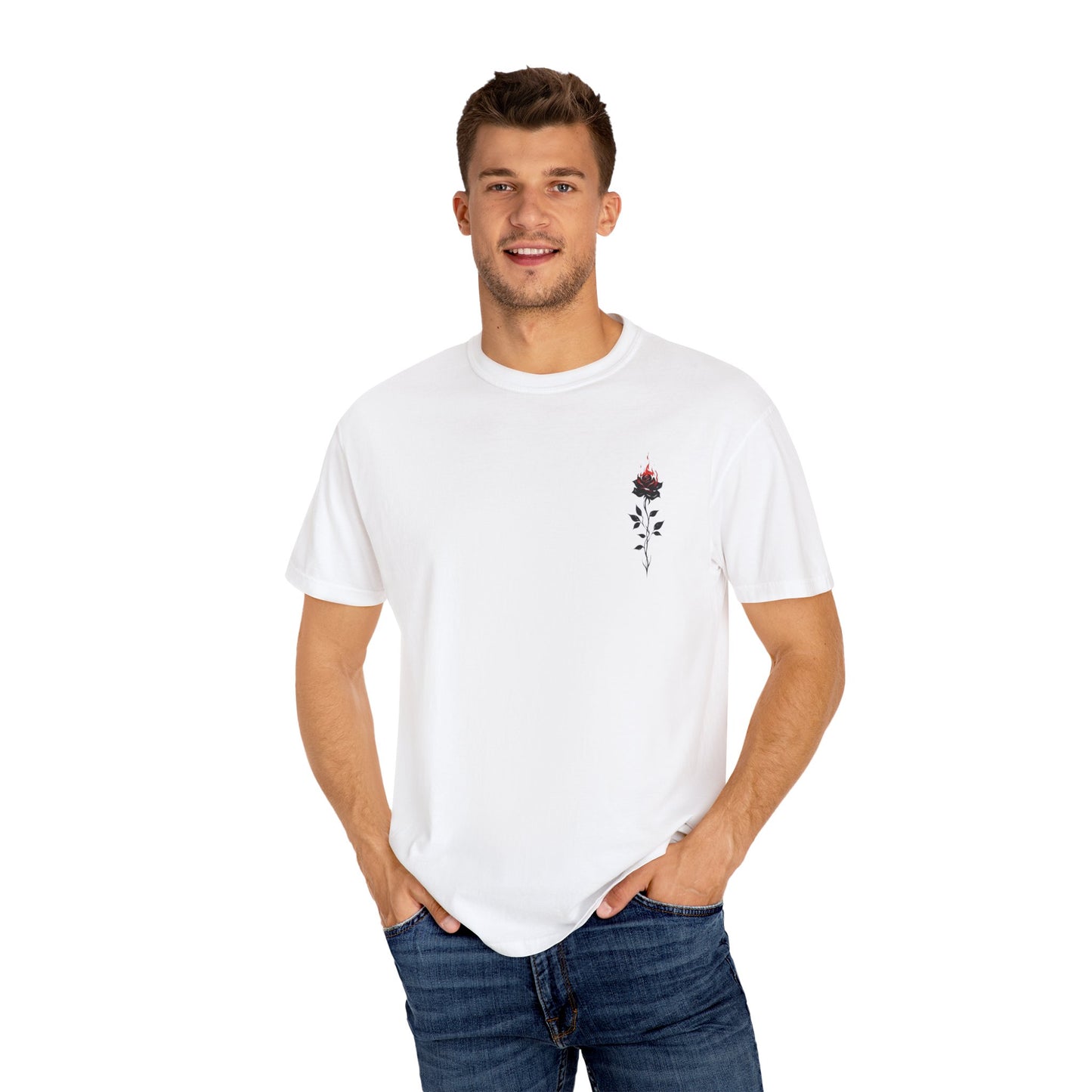 Rose Design Unisex Garment-Dyed T-shirt | Casual Summer Wardrobe Essential, Gift for Her, Floral Tee, Nature Lover's Must-Have, [...]