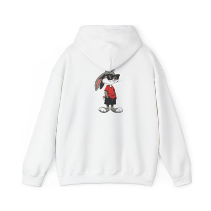 Cool Rabbit Graphic Hoodie for Spring, Stylish Unisex Sweatshirt, Perfect Gift for Birthdays and Holidays, Trendy Streetwear
