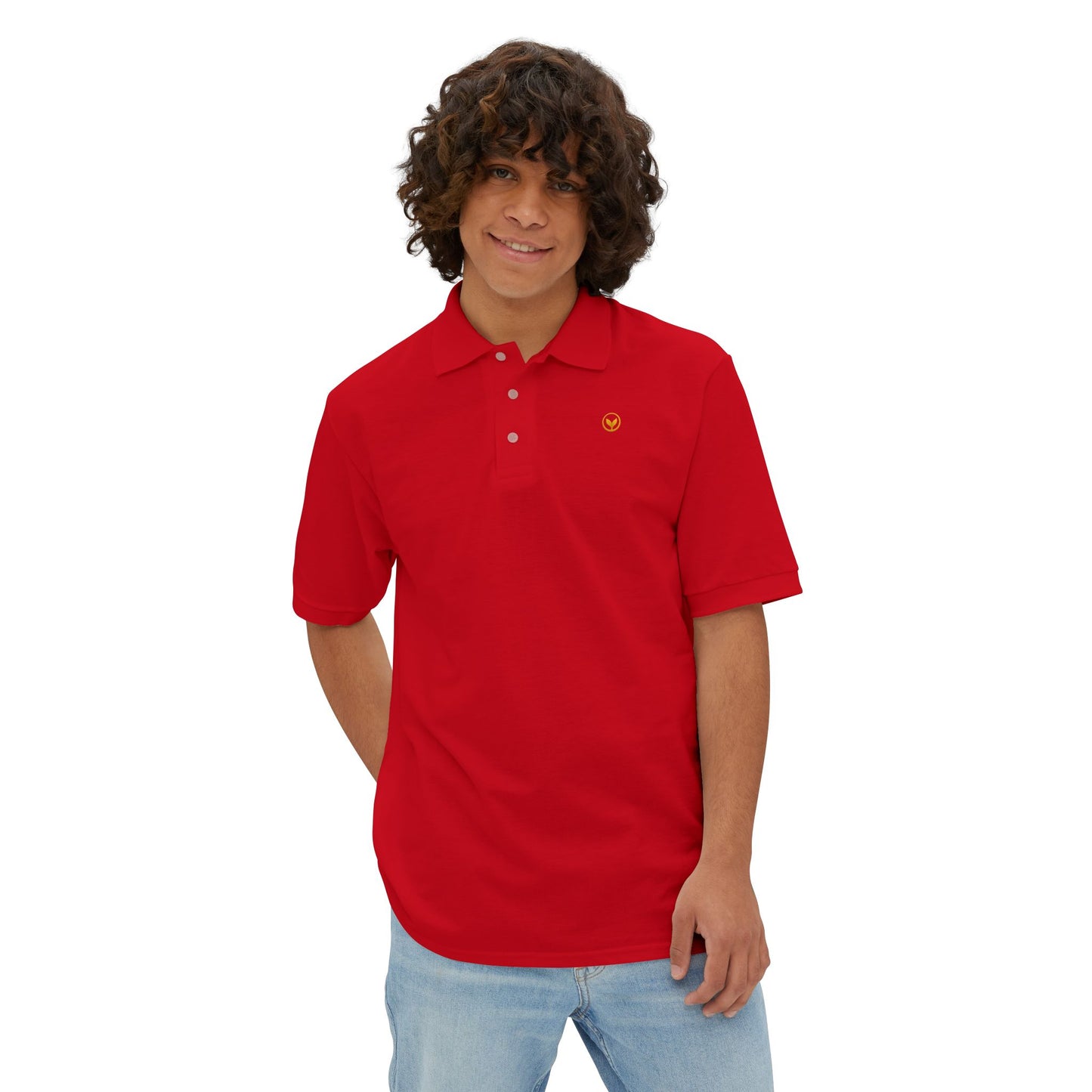 Men's Classic Piqué Polo Shirt, Casual Polo, Summer Top, Gift for Him, Preppy Style, Elegant Workwear