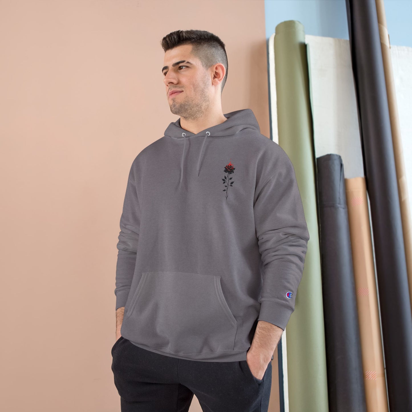 Floral Champion Hoodie | Stylish Comfort, Casual Wear, Gift for Her, Streetwear, Autumn Outfit