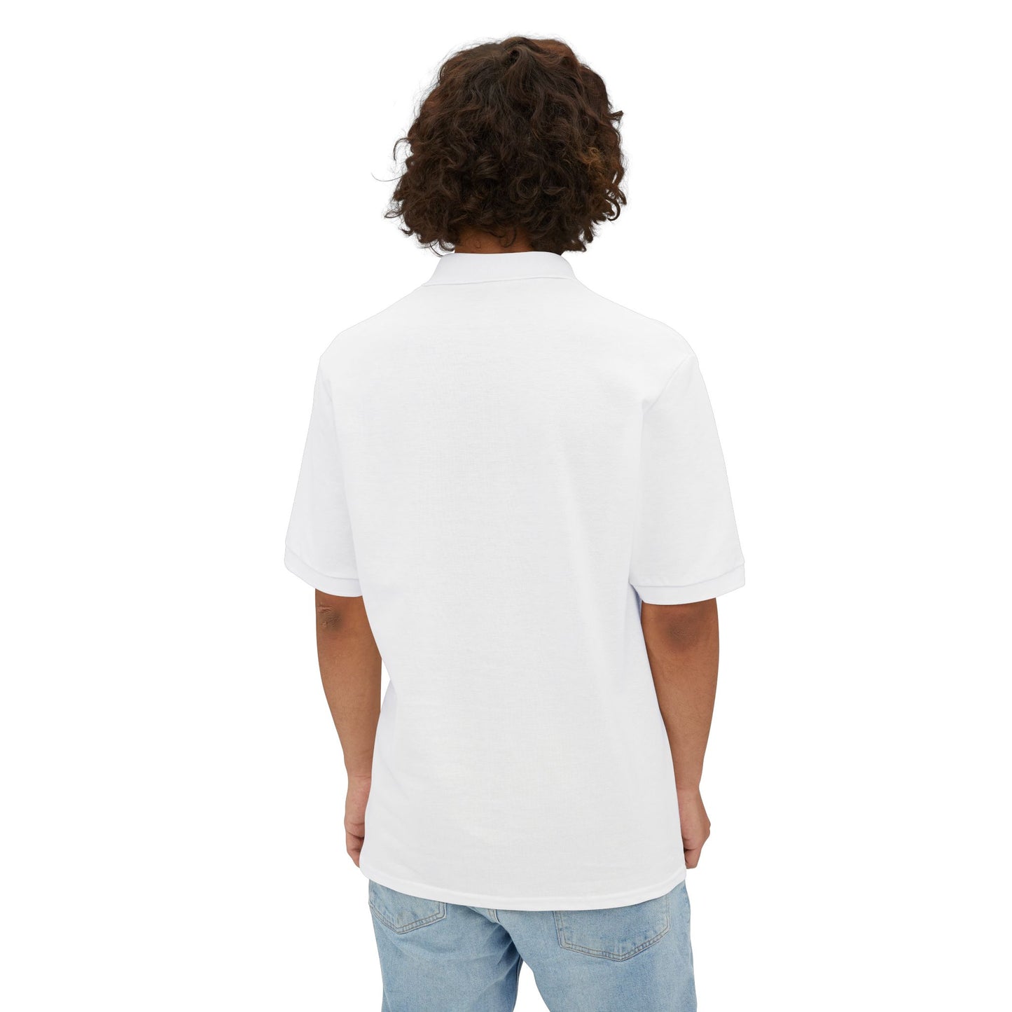 Men's Piqué Polo Shirt with AUREA Design - Casual Style, Gift for Him, Summer Essential, Versatile Wear, Golf or Everyday Use