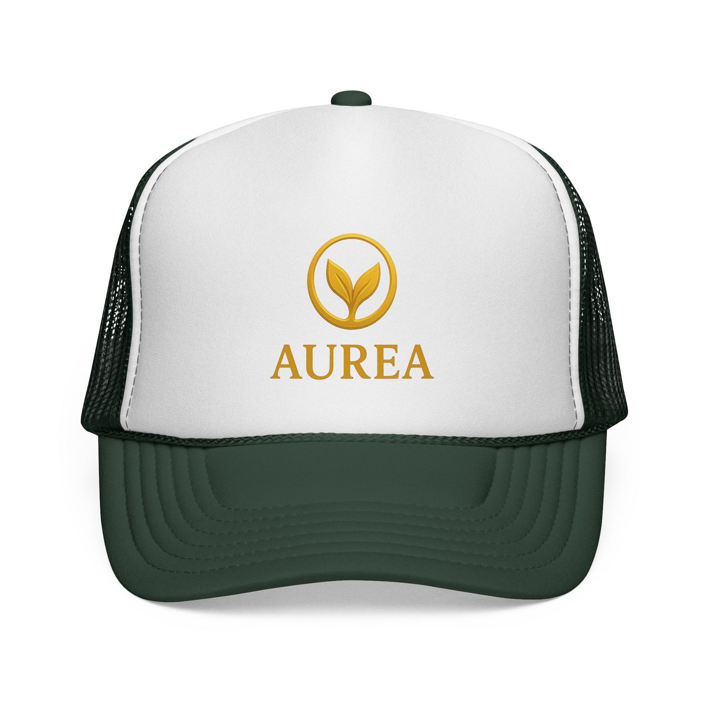 Stylish Trucker Cap with Gold Logo | Unisex, Perfect for Outdoor Adventures, Summer Festivals, Casual Wear, Gift for Him/Her