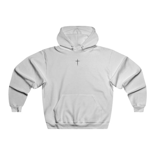 Men's NUBLEND® Hooded Sweatshirt with Cross Design, Cozy Hoodie for Christian Men, Faith-Inspired Gift, Stylish Everyday Wear