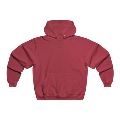 Men's NUBLEND® Hooded Sweatshirt with Cross Design, Cozy Hoodie for Christian Men, Faith-Inspired Gift, Stylish Everyday Wear